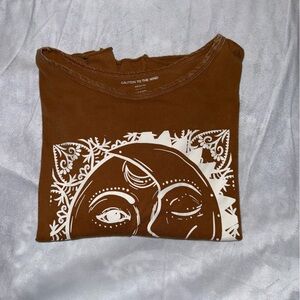 Brown Graphic T-Shirt